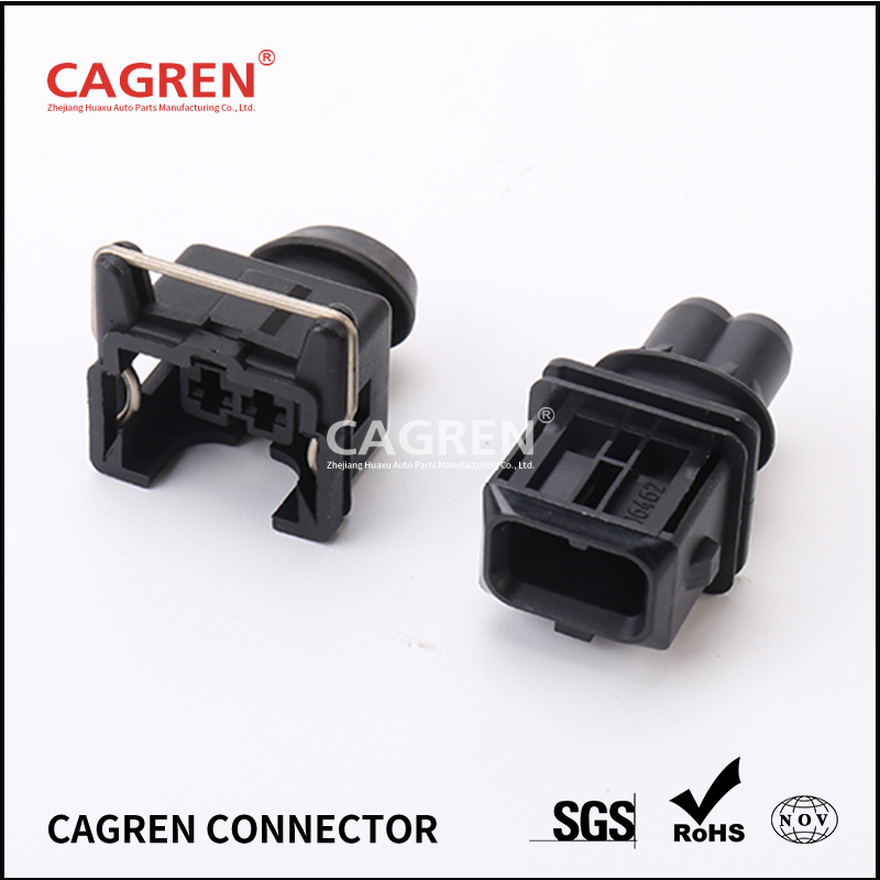 2 Pin 3.5mm 827551-3 / 828657-3 106462-1 EV1 Style Car Fuel Injector Type Automotive Connector For VW Audi